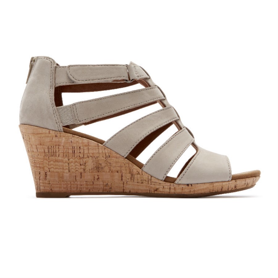 Rockport Briah Gladiator Sandal New Taupe Nubuck