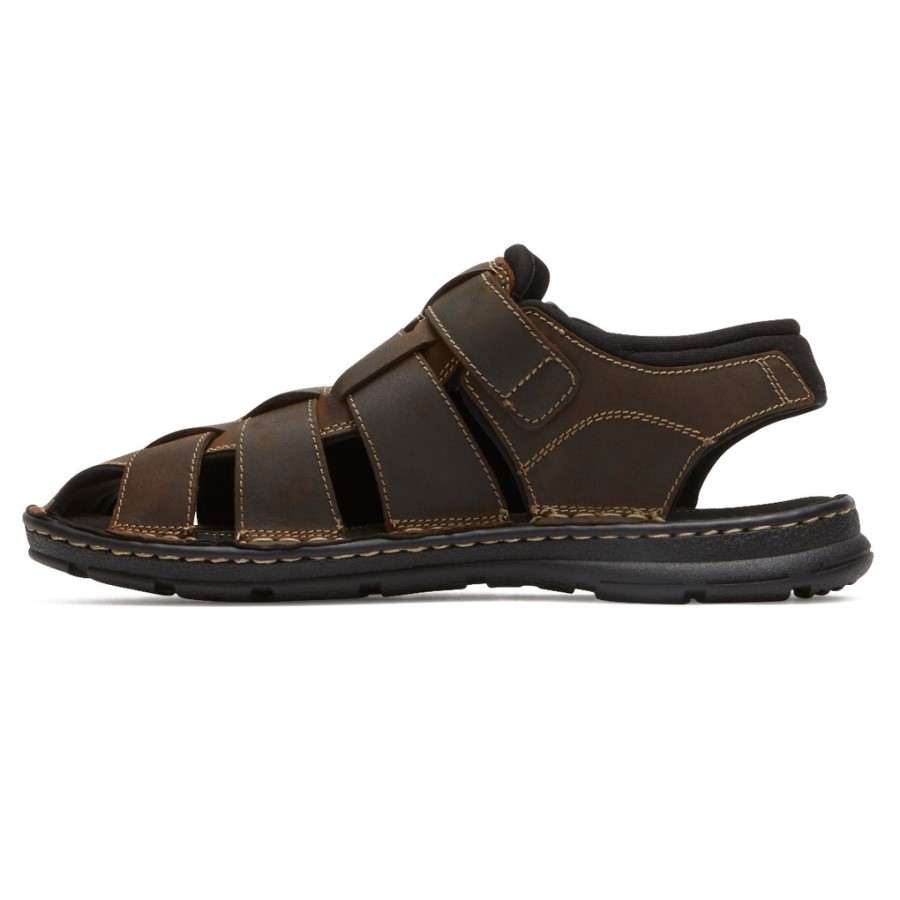 Rockport Darwyn Fisherman Slingback Sandal Brown Ii Lea