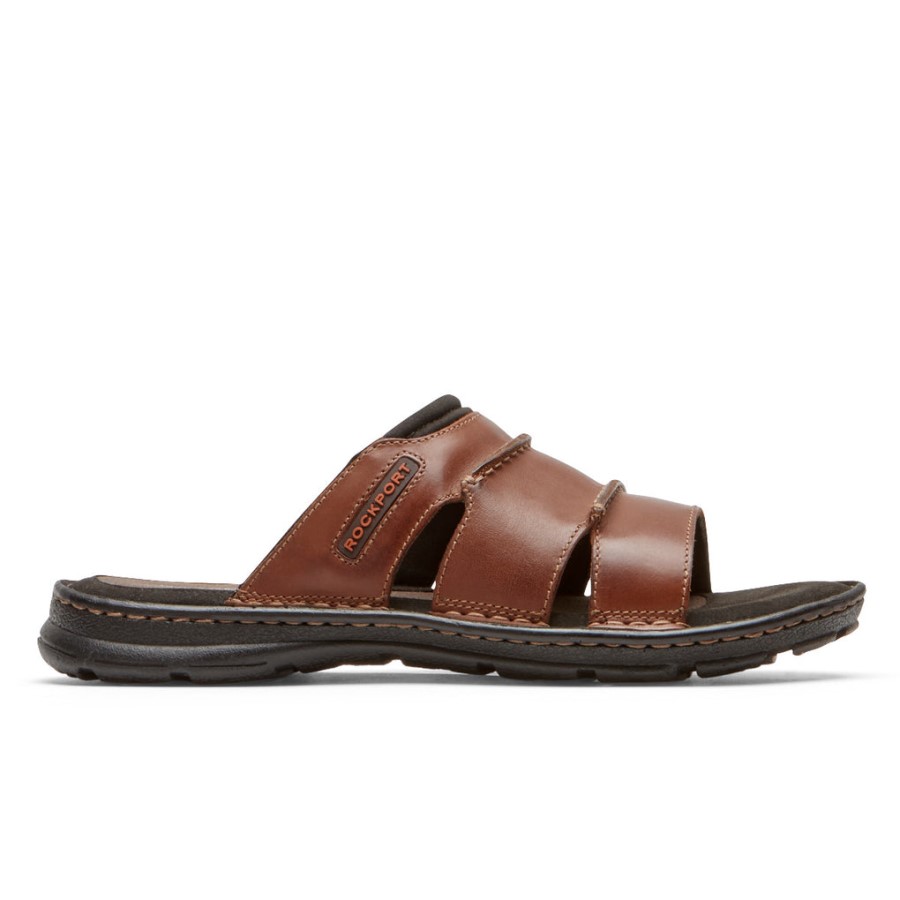 Rockport Darwyn Slide Sandal Coach Brown
