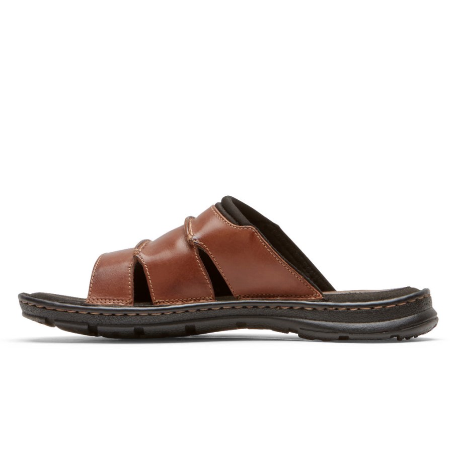 Rockport Darwyn Slide Sandal Coach Brown