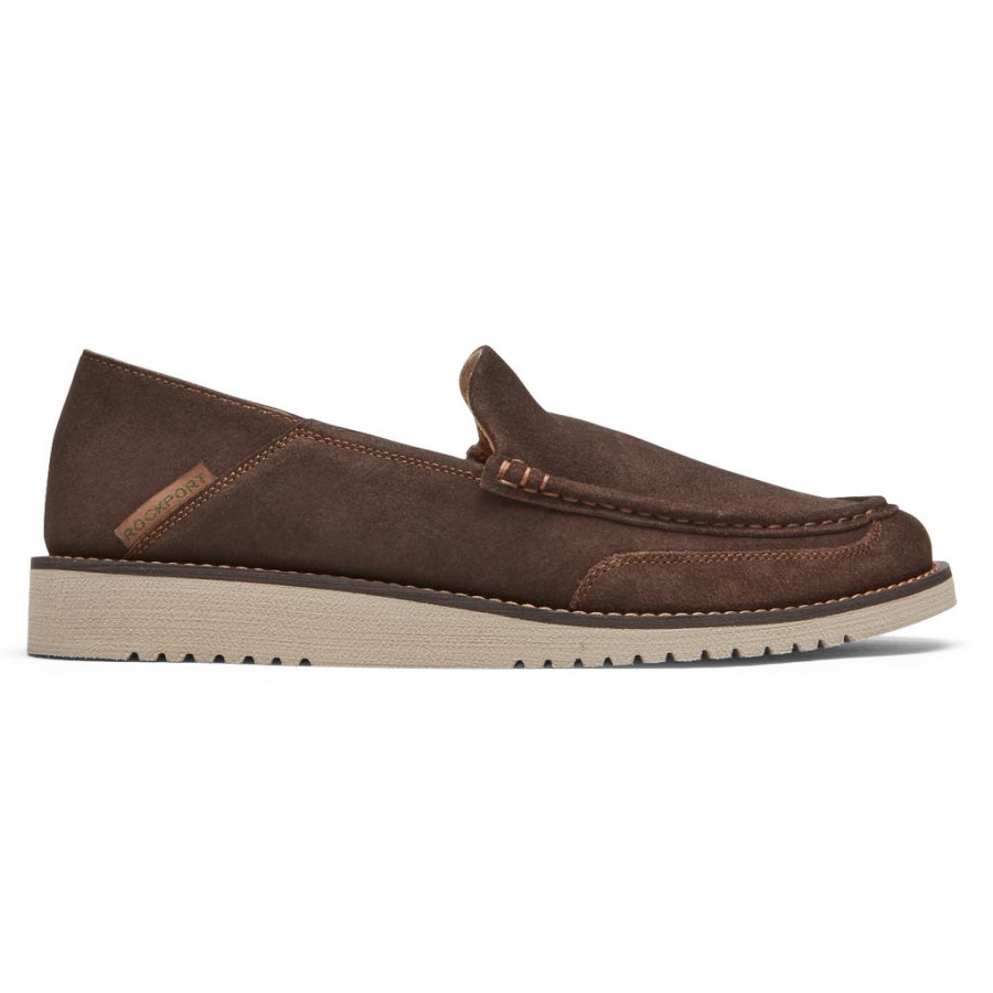 Rockport Men's Axelrod Crushback Slip-On Java Nubuck