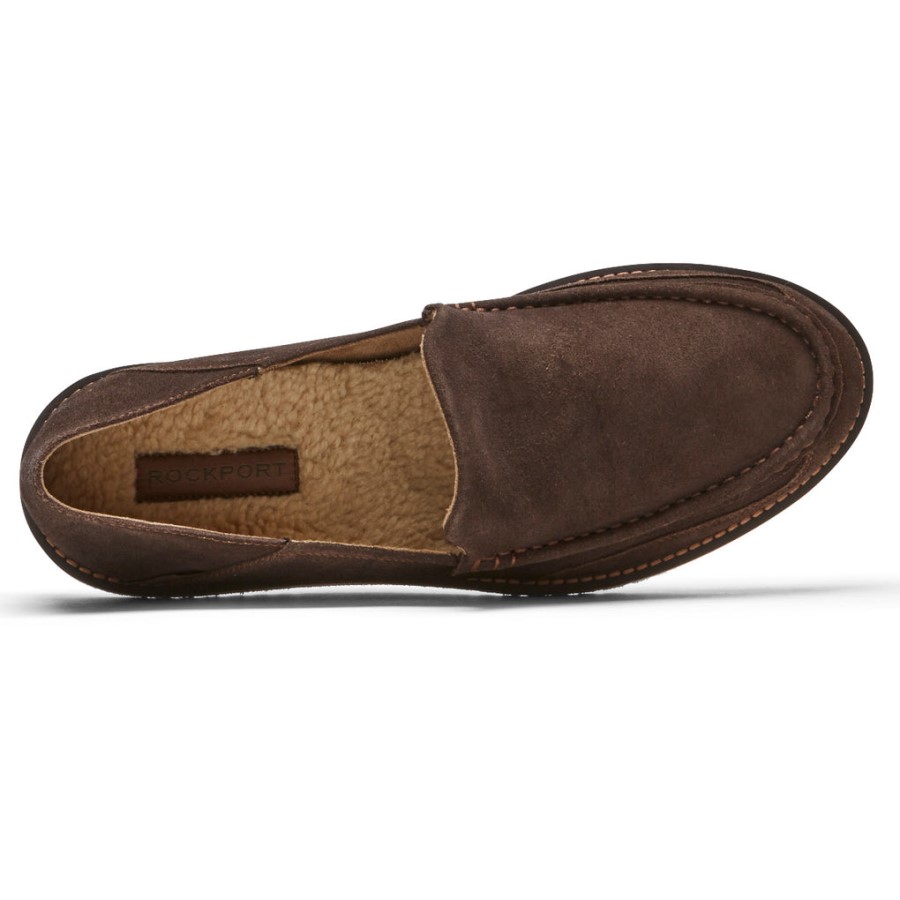Rockport Men's Axelrod Crushback Slip-On Java Nubuck