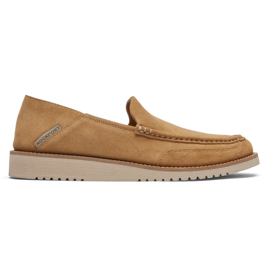 Rockport Men's Axelrod Crushback Slip-On Vicuna Nubuck