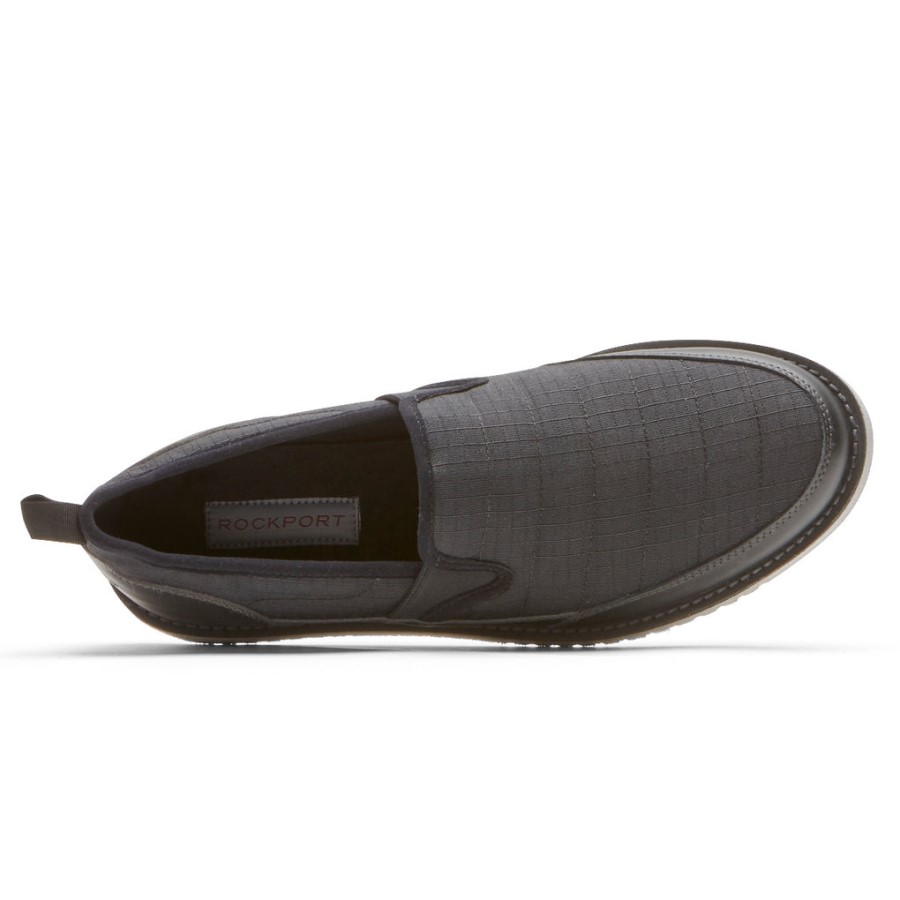 Rockport Men's Axelrod Quilted Slip-On Black Ripstop