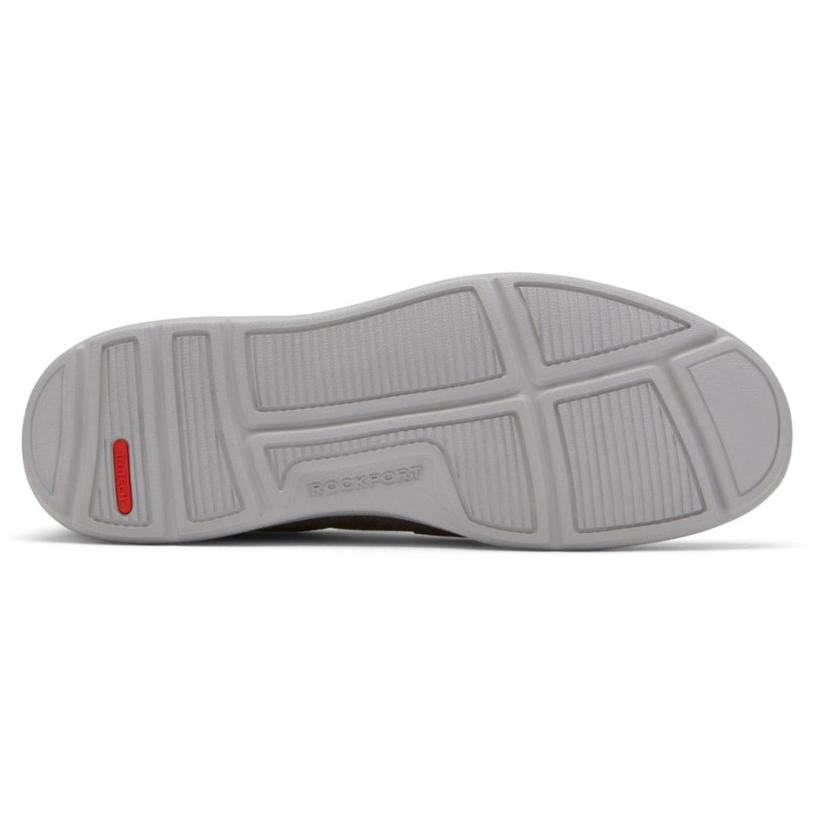 Rockport Men's Beckwith Plain Toe 4-Eye Oxford Magnet Canvas Nubuck