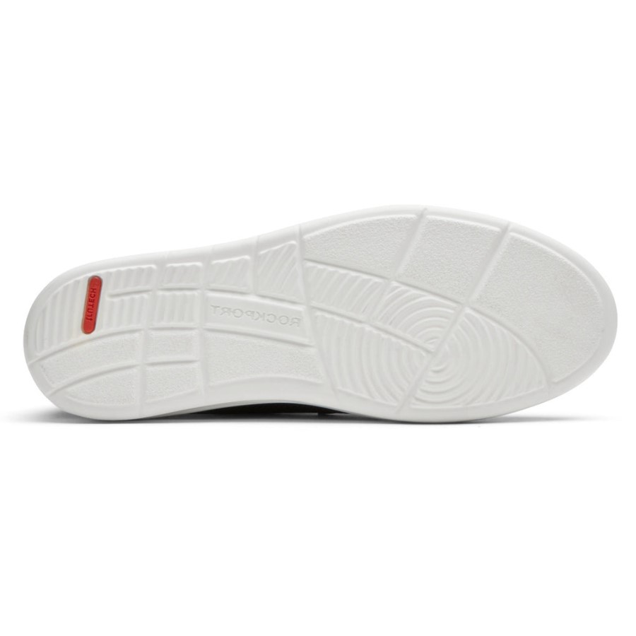 Rockport Men's Caldwell Plain Toe Oxford Black Mesh Leather