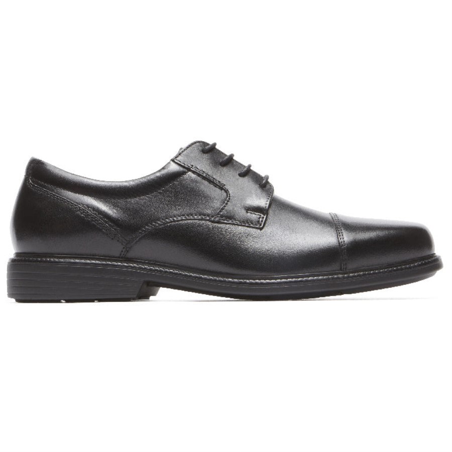 Rockport Men's Charles Road Cap Toe Oxford Black