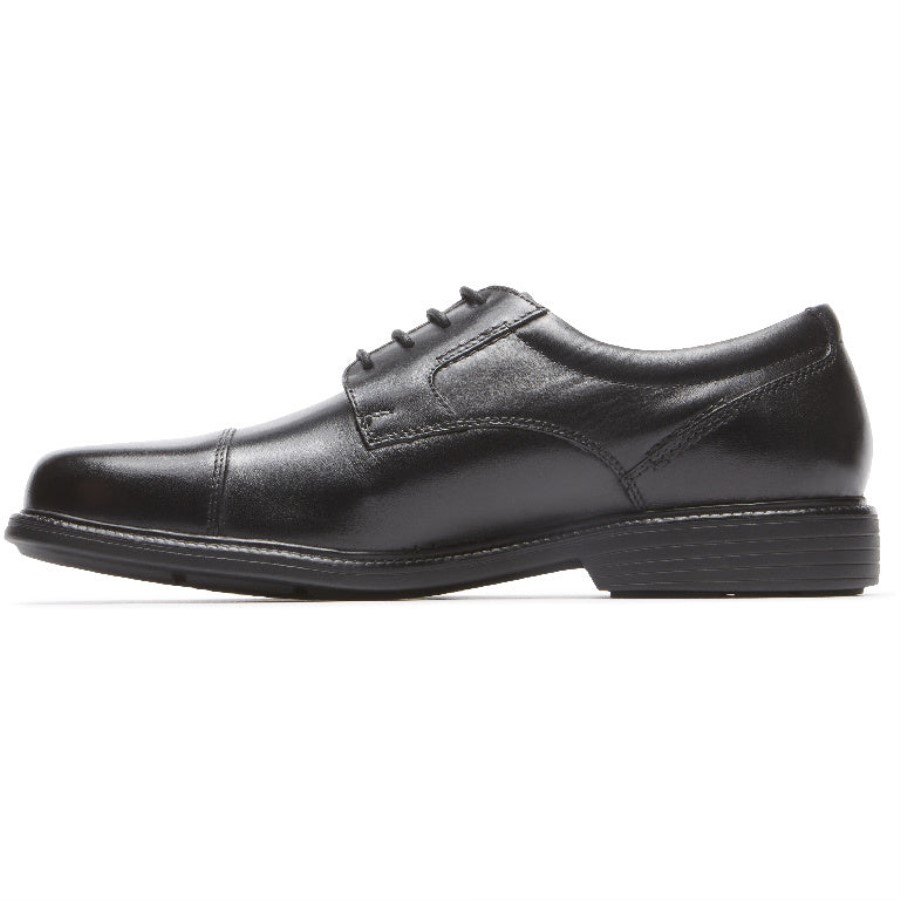 Rockport Men's Charles Road Cap Toe Oxford Black
