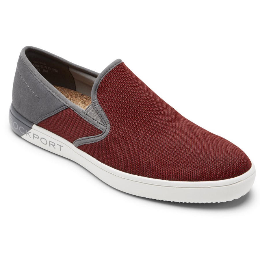 Rockport Men's Colle Slip-On Mesh Sneaker Redwood Multi Mesh