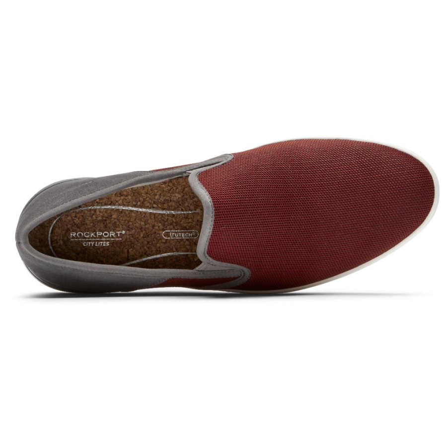 Rockport Men's Colle Slip-On Mesh Sneaker Redwood Multi Mesh