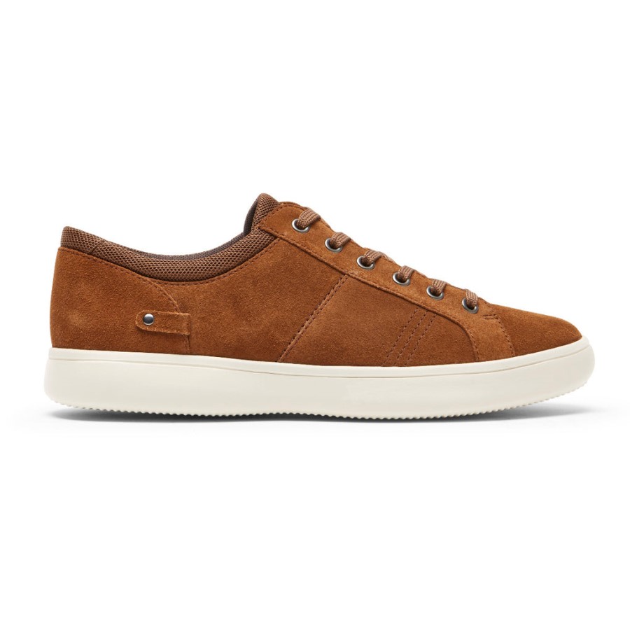 Rockport Men's Colle Tie Sneaker Tan Suede