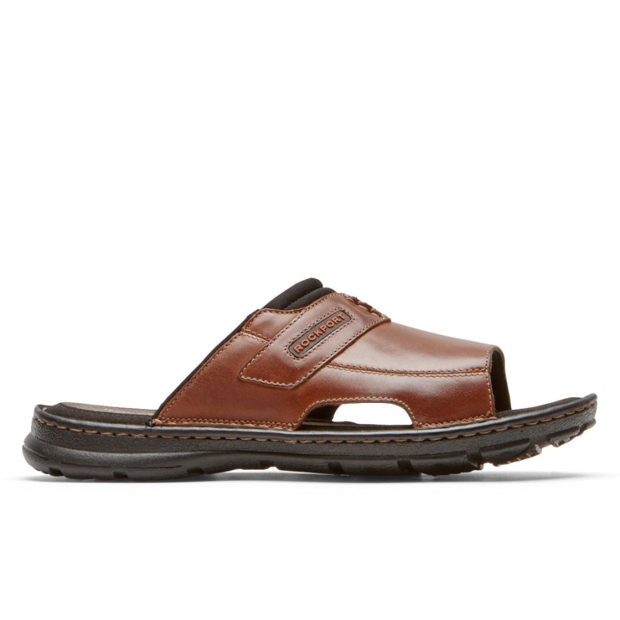 Rockport Men's Darwyn 2 Slide Sandal Coach Brown