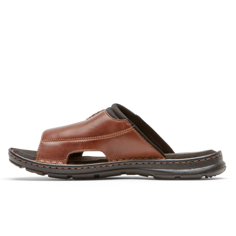 Rockport Men's Darwyn 2 Slide Sandal Coach Brown