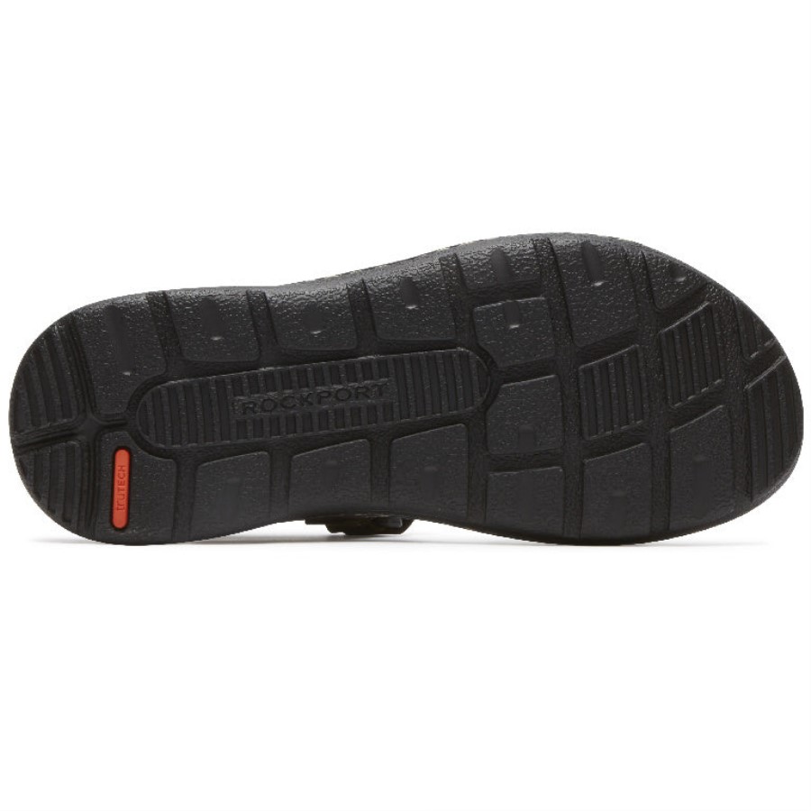 Rockport Men's Darwyn Quarter-Strap Sandal Brown Ii Leather