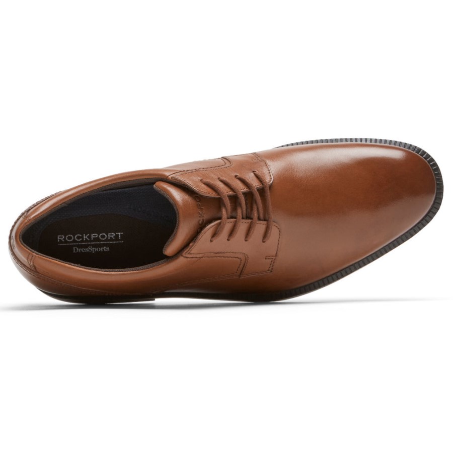 Rockport Men's DresSports Office Plain Toe Oxford Cognac