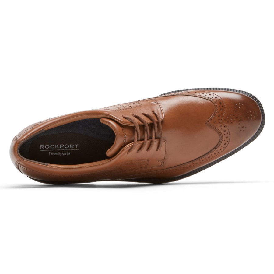 Rockport Men's DresSports Plus Wingtip British Tan