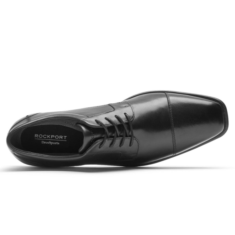 Rockport Men's DresSports Work Cap Toe Oxford Black