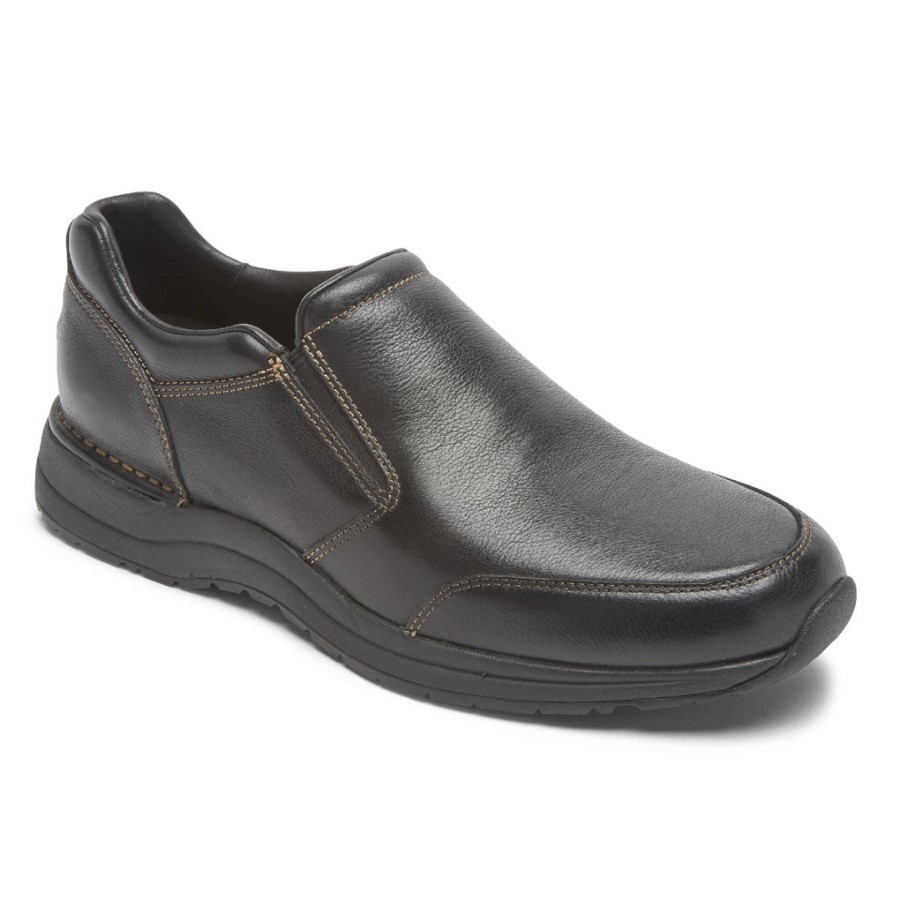 Rockport Men's Edge Hill 2 Double Gore Slip-On Black