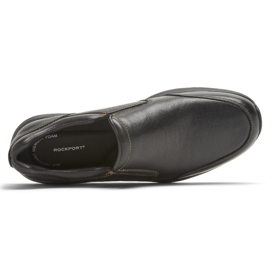 Rockport Men's Edge Hill 2 Double Gore Slip-On Black