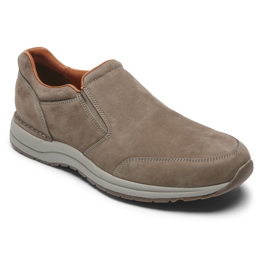 Rockport Men's Edge Hill 2 Double Gore Slip-On Olive