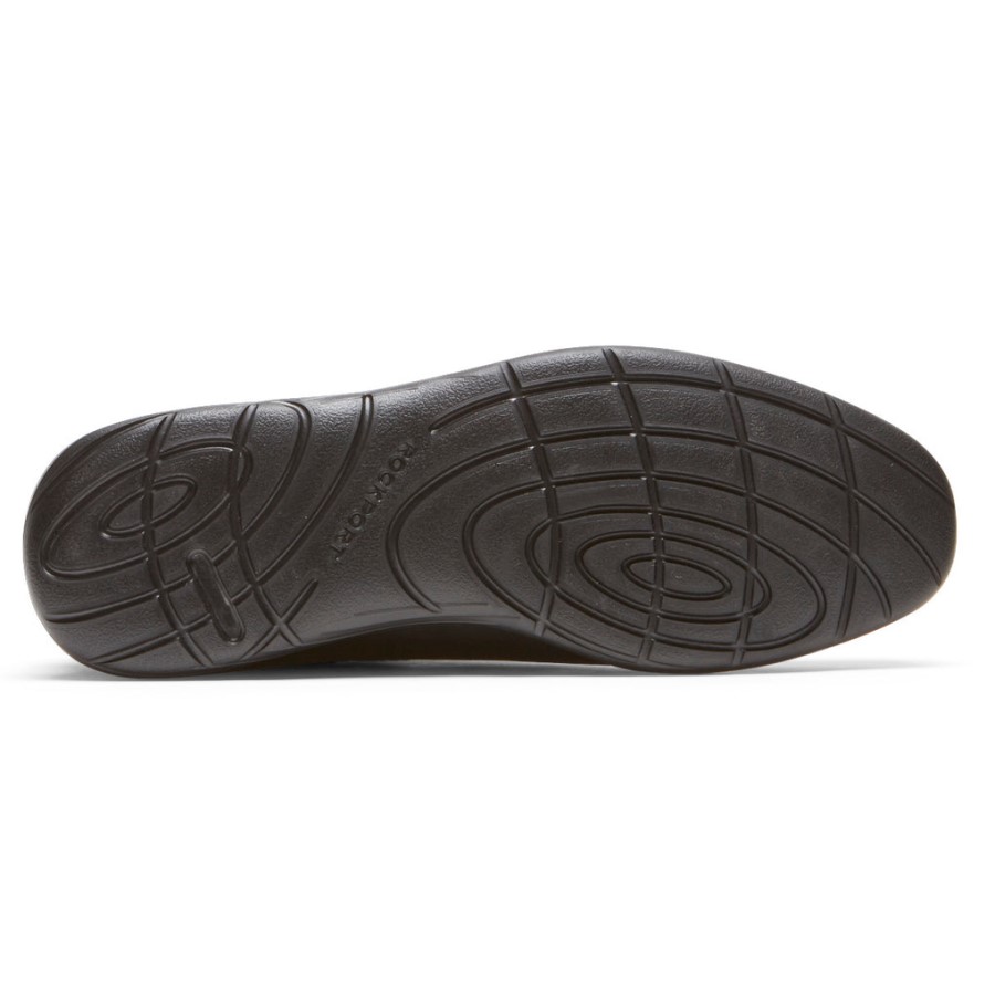 Rockport Men's Garett Plain Toe Oxford Black Leather