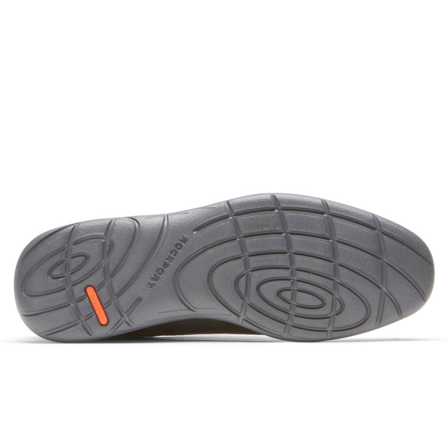 Rockport Men's Garett Plain Toe Oxford Dark Shadow Leather