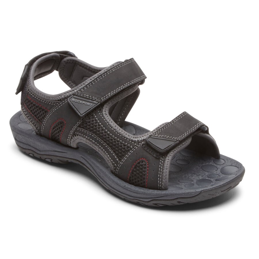 Rockport Men's Hayes Quarter-Strap Sandal Black