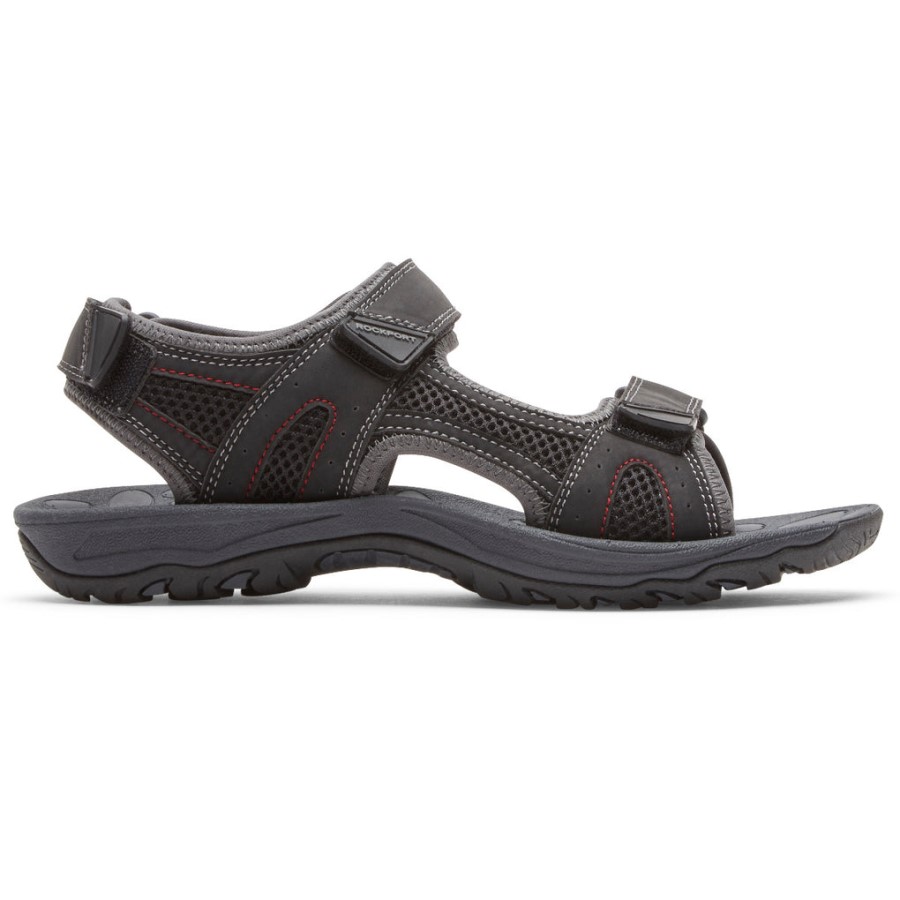 Rockport Men's Hayes Quarter-Strap Sandal Black