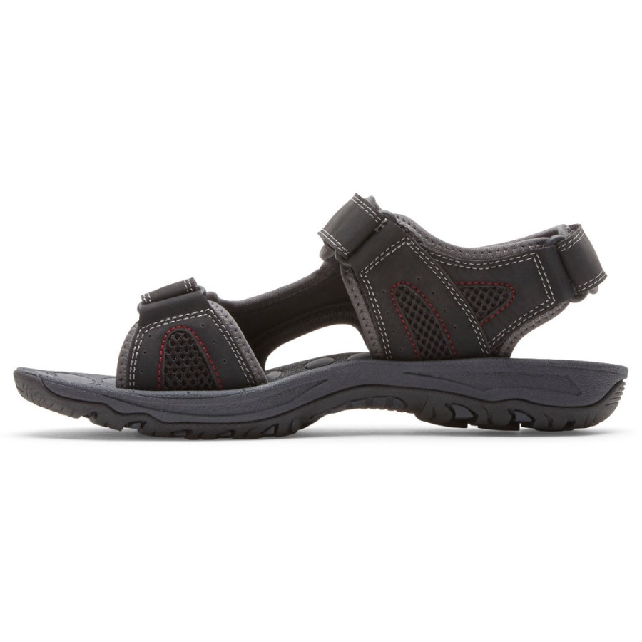 Rockport Men's Hayes Quarter-Strap Sandal Black