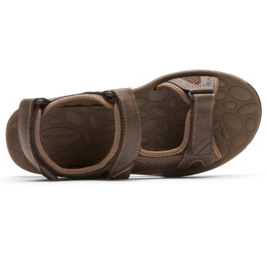 Rockport Men's Hayes Quarter-Strap Sandal Brown