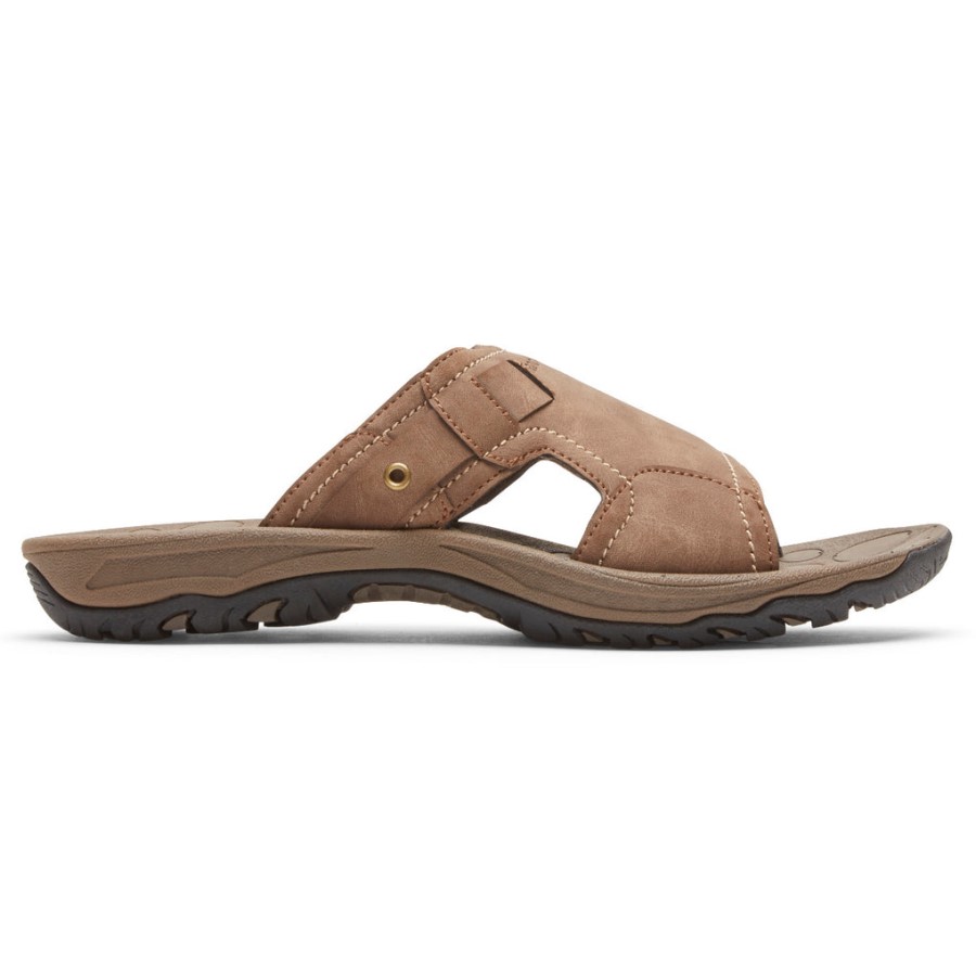 Rockport Men's Hayes Slide Sandal Taupe