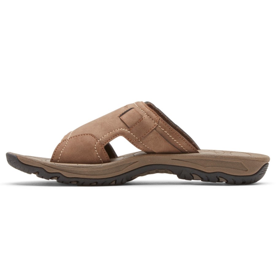 Rockport Men's Hayes Slide Sandal Taupe