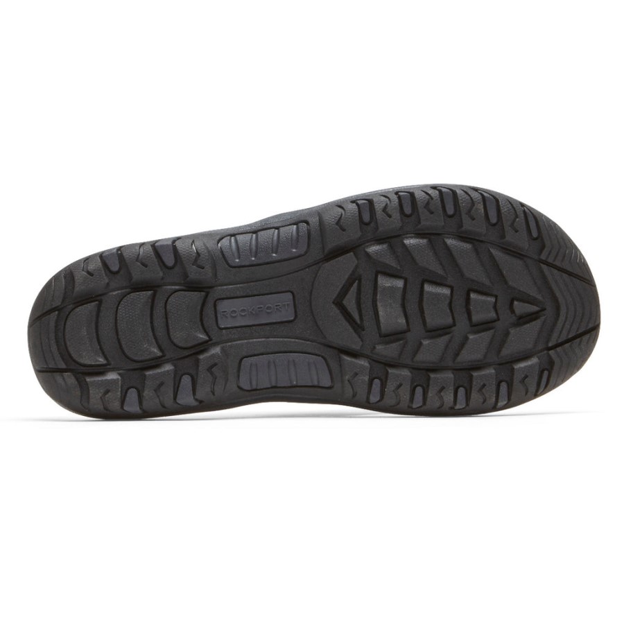 Rockport Men's Hayes Thong Sandal Black