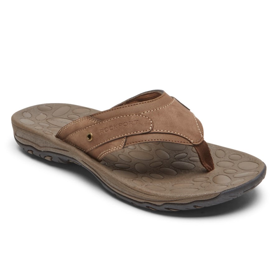 Rockport Men's Hayes Thong Sandal Tan