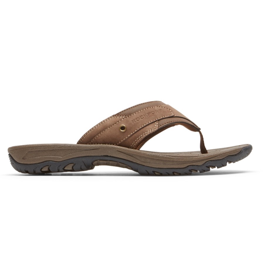Rockport Men's Hayes Thong Sandal Tan