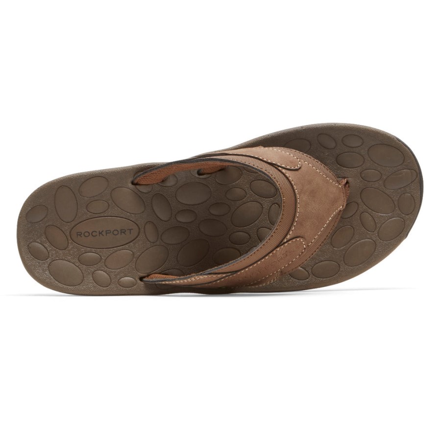 Rockport Men's Hayes Thong Sandal Tan