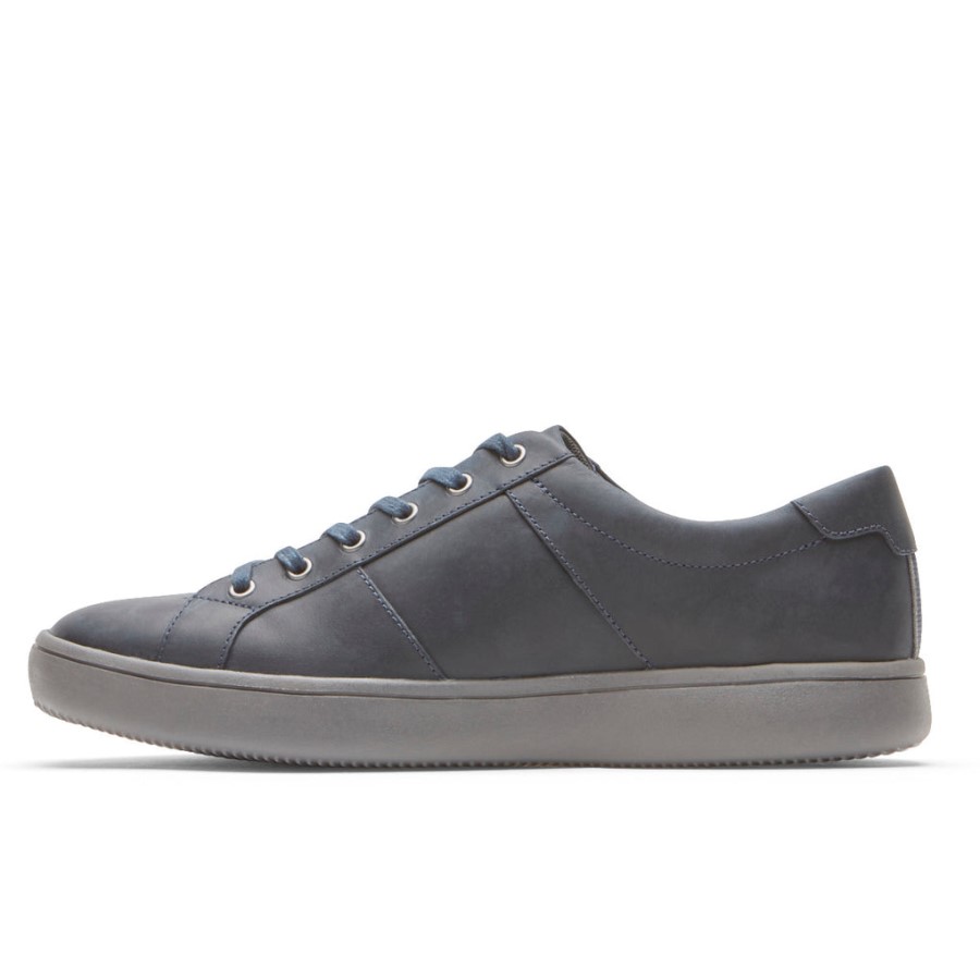Rockport Men's Jarvis Lace-to-Toe Sneaker Navy Leather