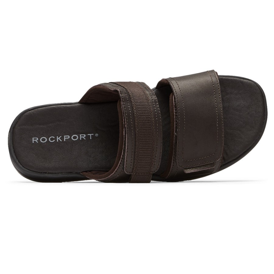 Rockport Men's Lucky Bay Dress Slide Brown