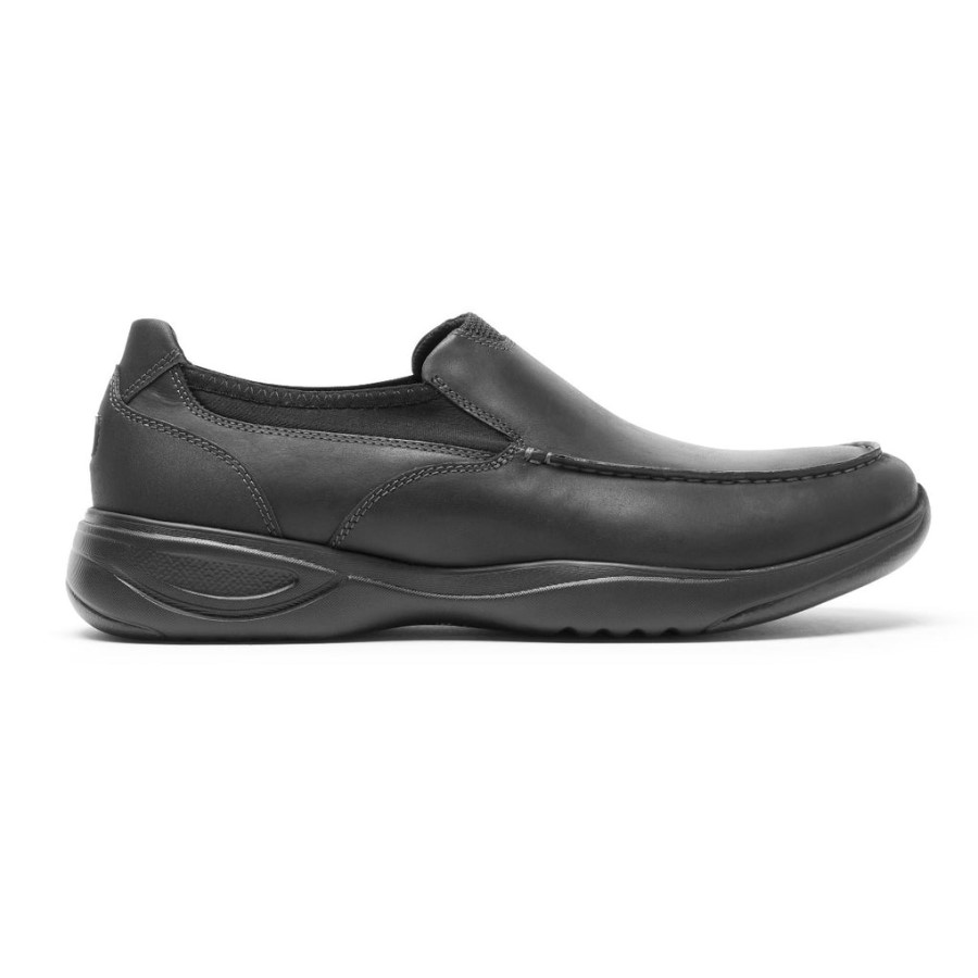 Rockport Men's Metro Path Slip-On Black Leather