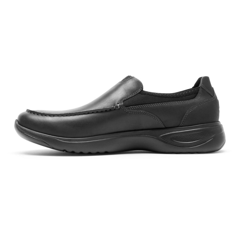 Rockport Men's Metro Path Slip-On Black Leather