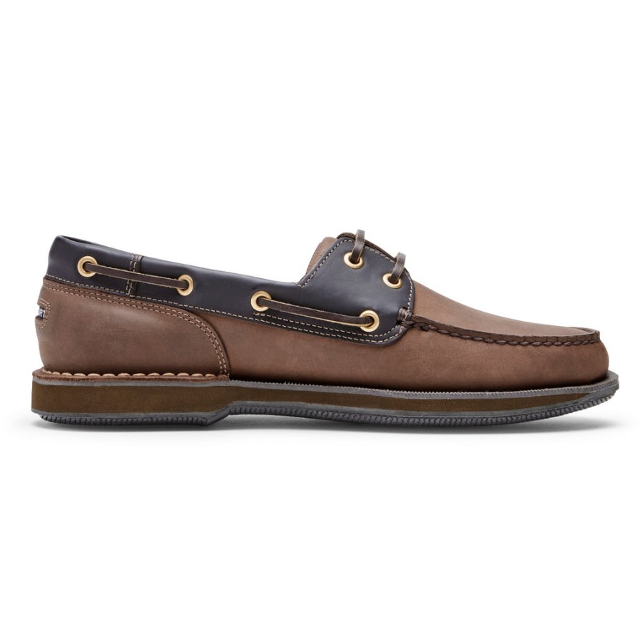 Rockport Men's Perth Boat Shoe Chocolate Bark