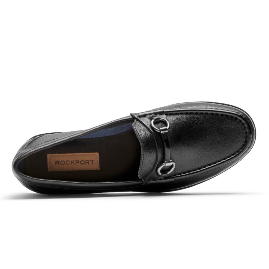 Rockport Men's Preston Bit Loafer Tumbled Black