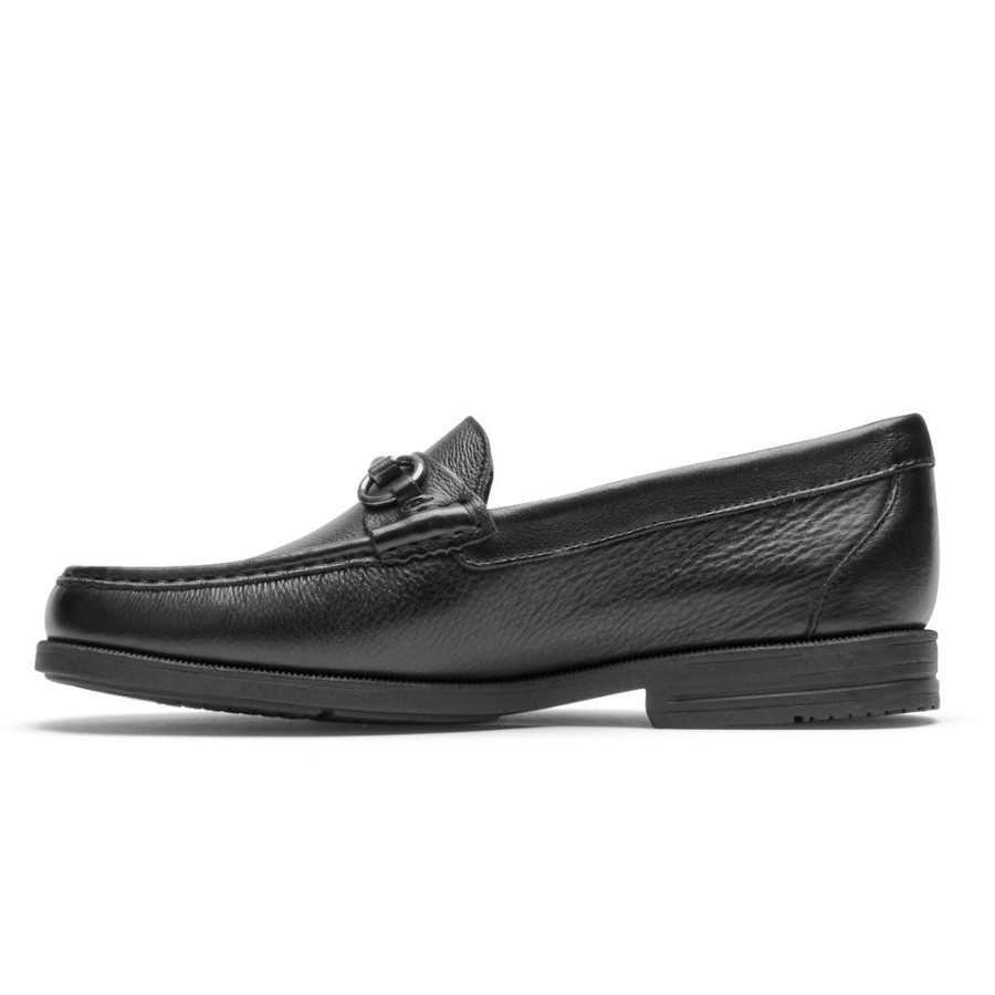 Rockport Men's Preston Bit Loafer Tumbled Black