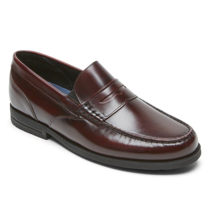 Rockport Men's Preston Penny Loafer Burgundy
