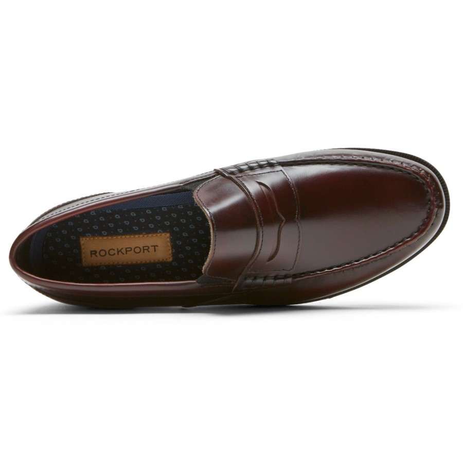 Rockport Men's Preston Penny Loafer Burgundy