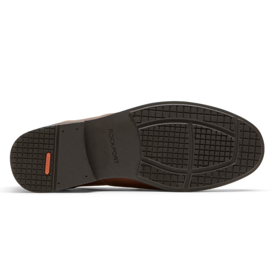 Rockport Men's Preston Penny Loafer Tan Woven
