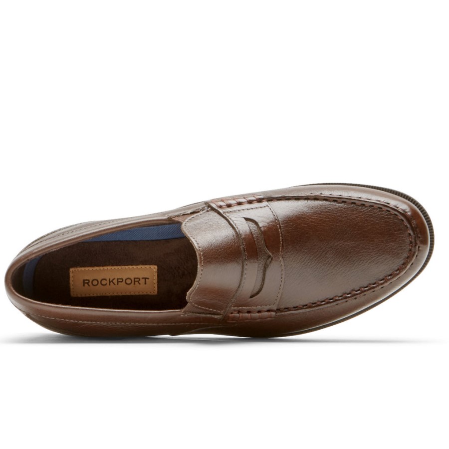 Rockport Men's Preston Penny Loafer Tumbled Java
