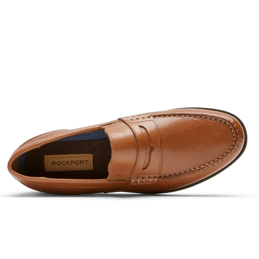 Rockport Men's Preston Penny Loafer Tumbled Tan