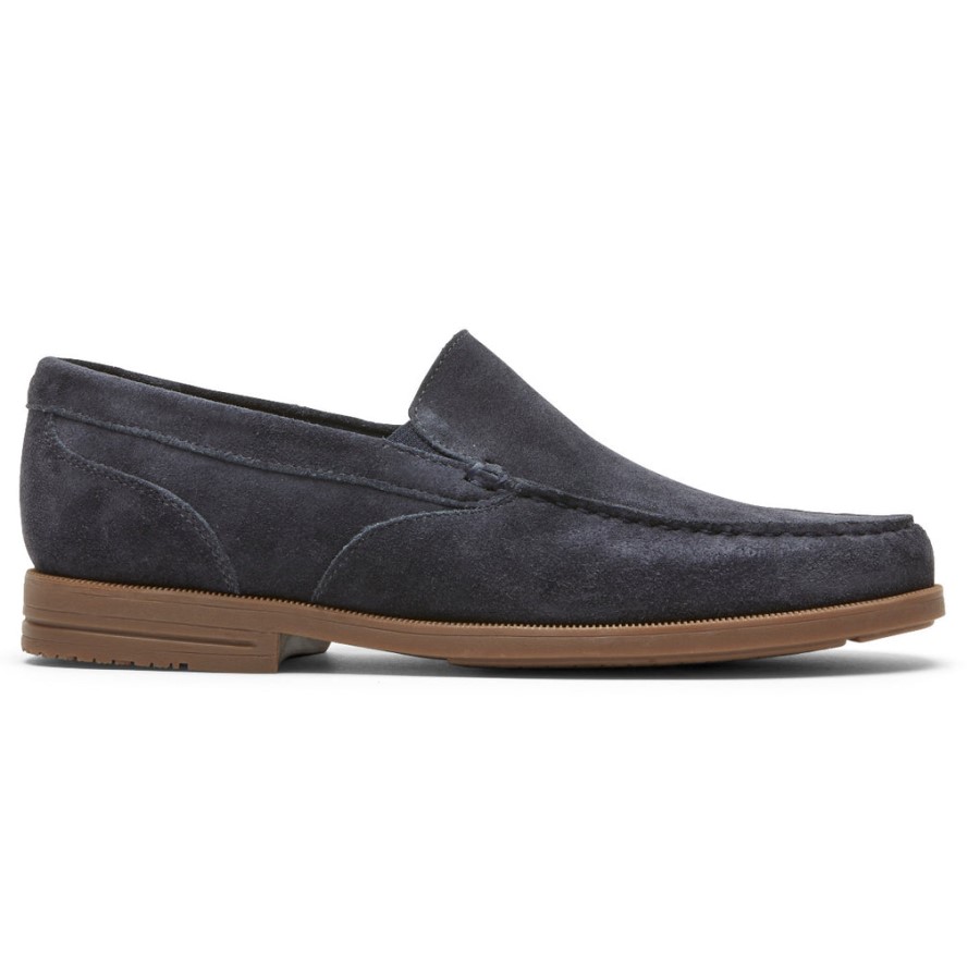 Rockport Men's Preston Venetian Loafer Midnight Suede