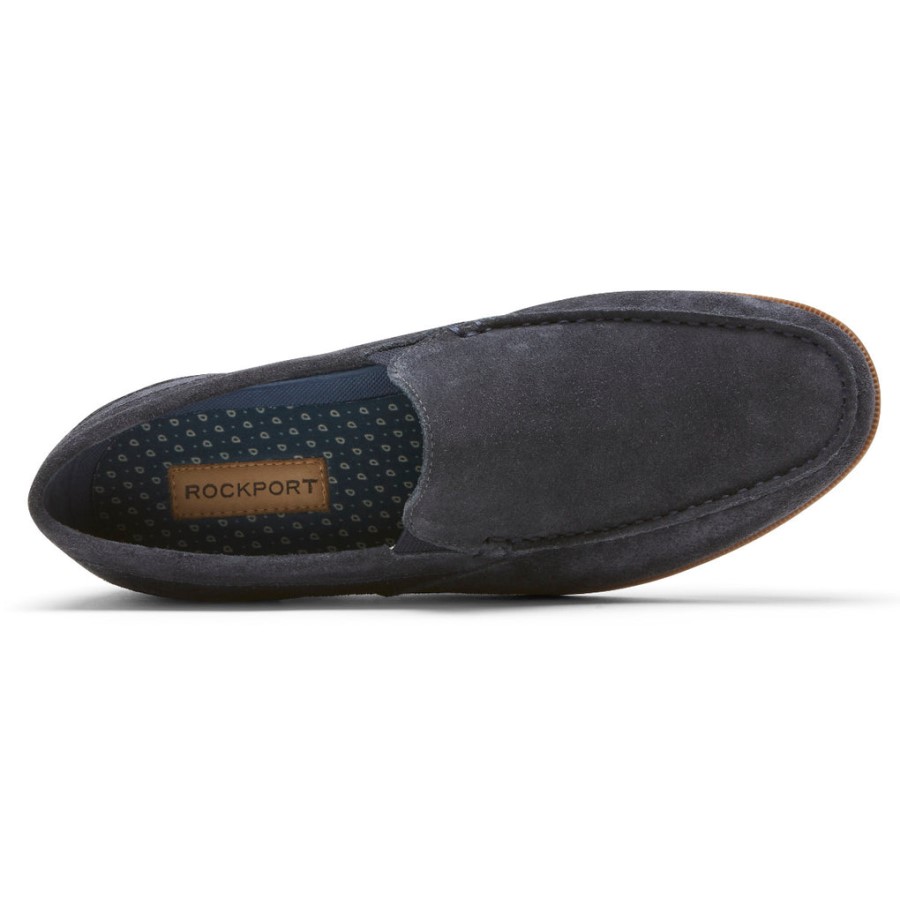 Rockport Men's Preston Venetian Loafer Midnight Suede